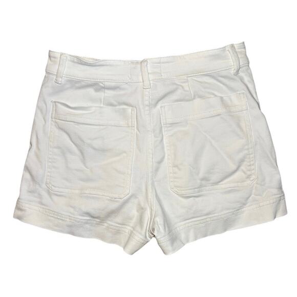 Everlane White Denim High Rise 3-inch Inseam Short Size 6 - Picture 3 of 3